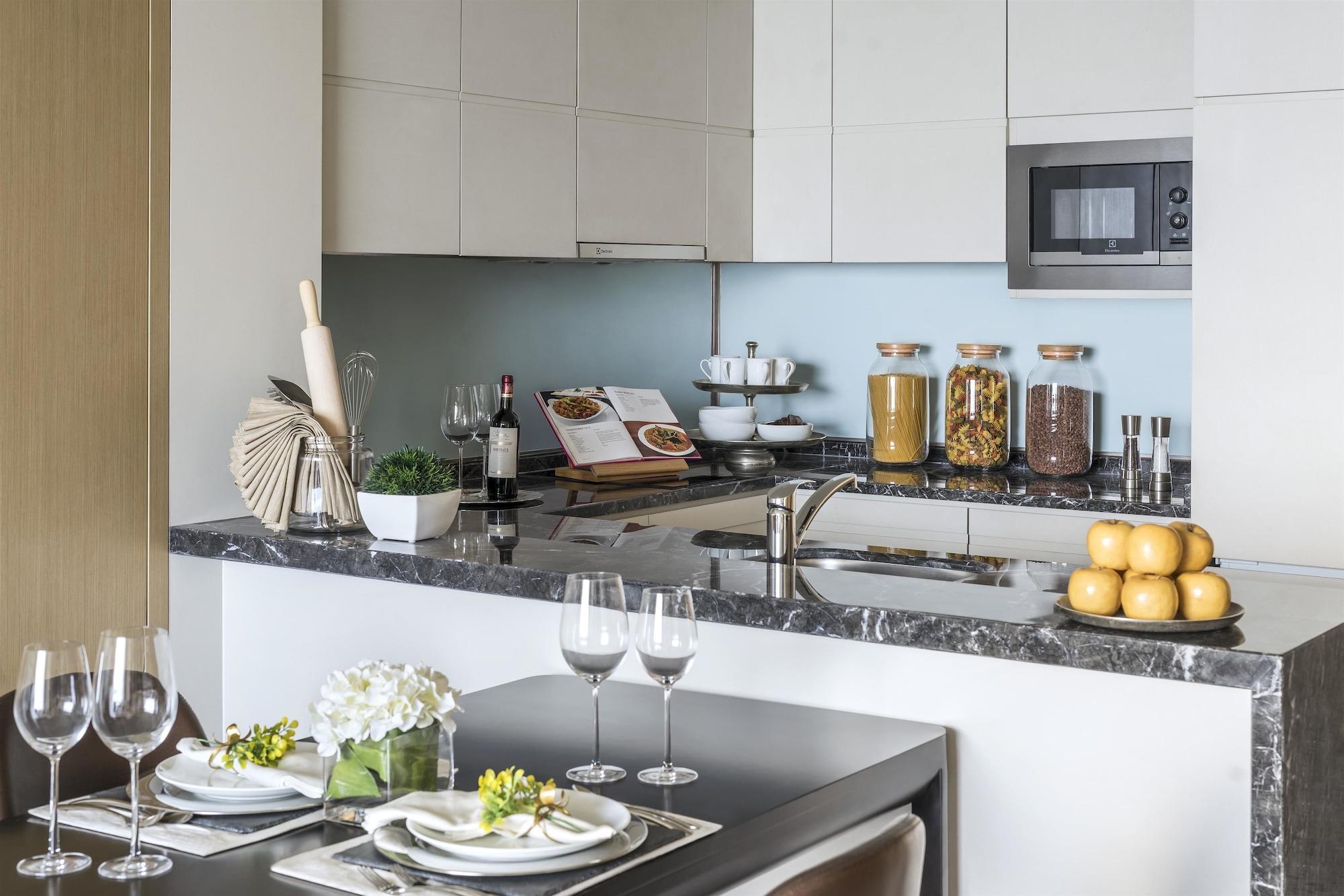 Shangri-La Kolombo Exteriér fotografie A modern kitchen
