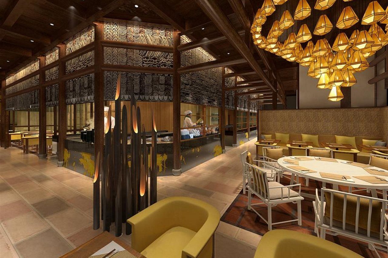 Shangri-La Kolombo Exteriér fotografie Interior of the restaurant